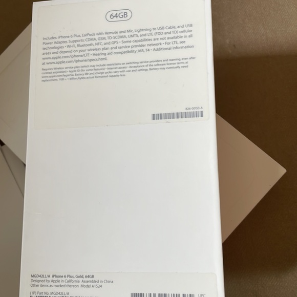 Apple iPhone 6 Plus 64GB GOLD - EMPTY BOX ONLY - No Accessories - Picture 2 of 2